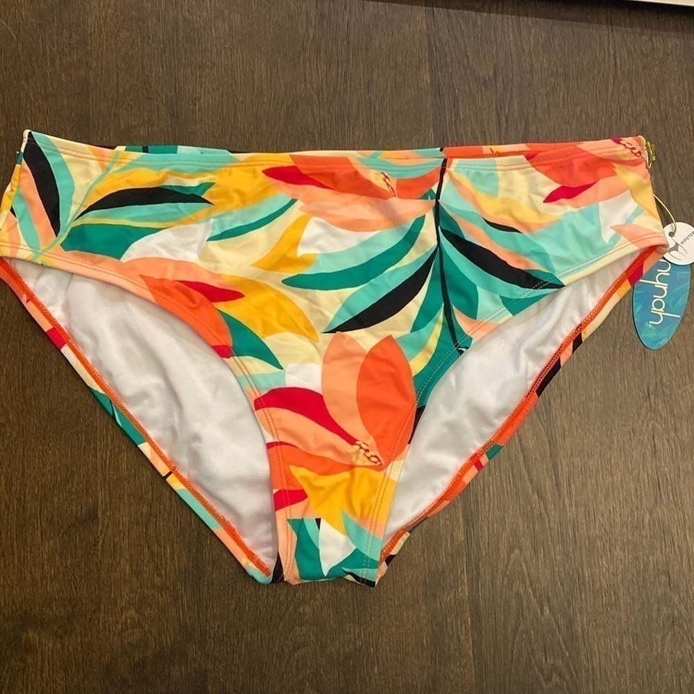 Mynah women’s tropical hipster swim bottoms size‎ 18W NWTs